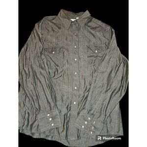 corral west‎ ranch wear pearl snap XL Grey